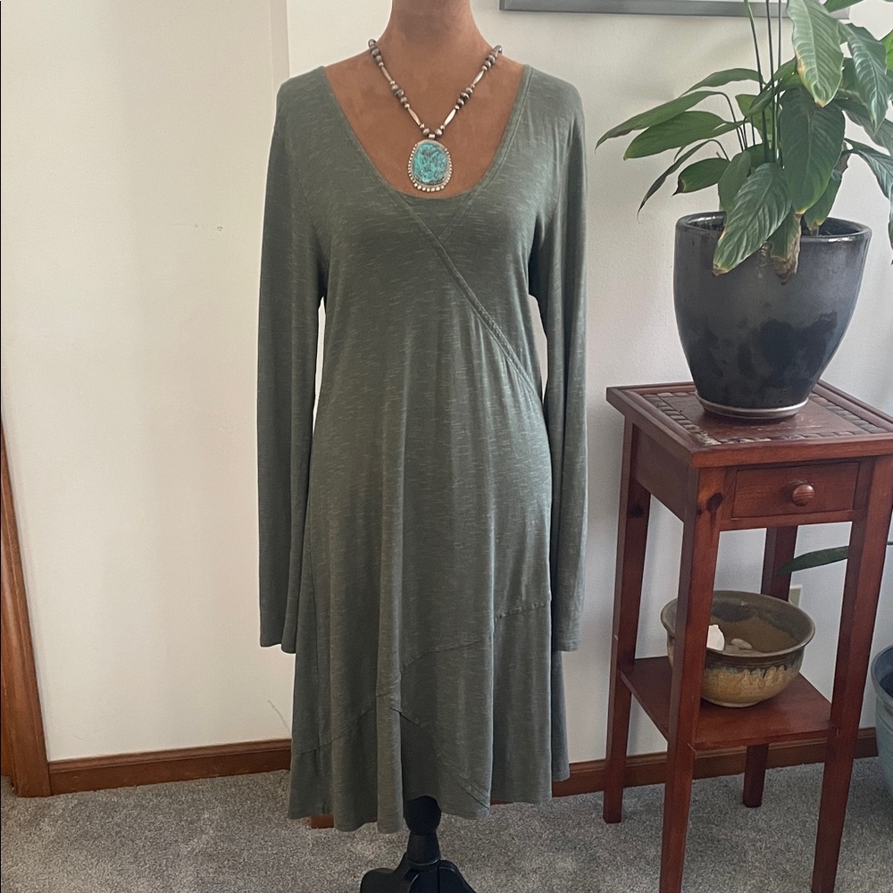 Horny Toad Sage Green Long Sleeve Dress